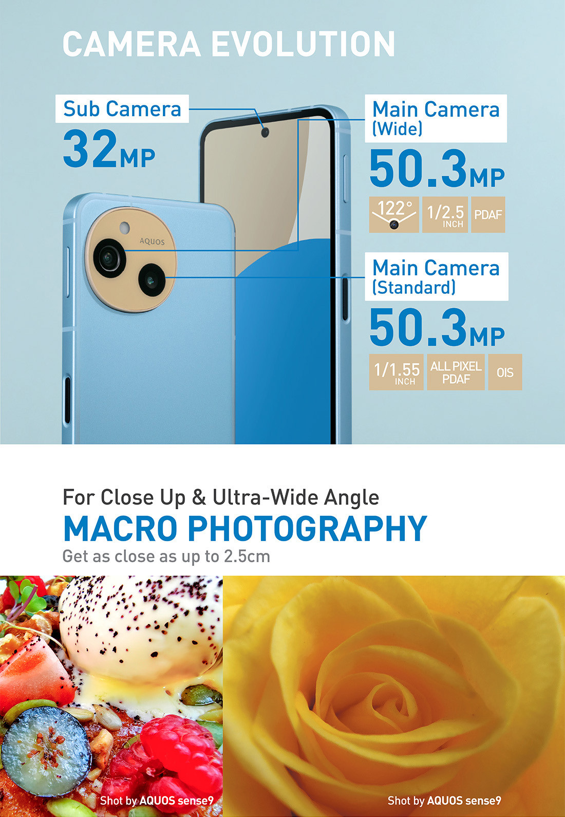 Etoren.com | (Unlocked) Sharp Aquos Sense 9 5G 256GB Blue (8GB RAM