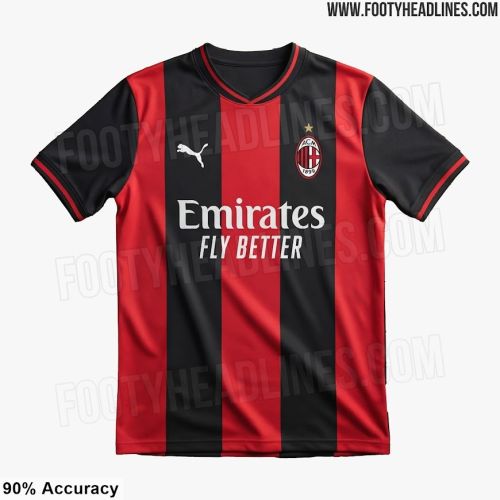 AC Milan 1994-95 Champions League Home Kit