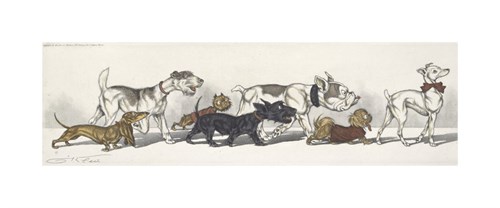 Dirty Dogs Of Paris III by Boris O'Klein | Prints and Fine Art