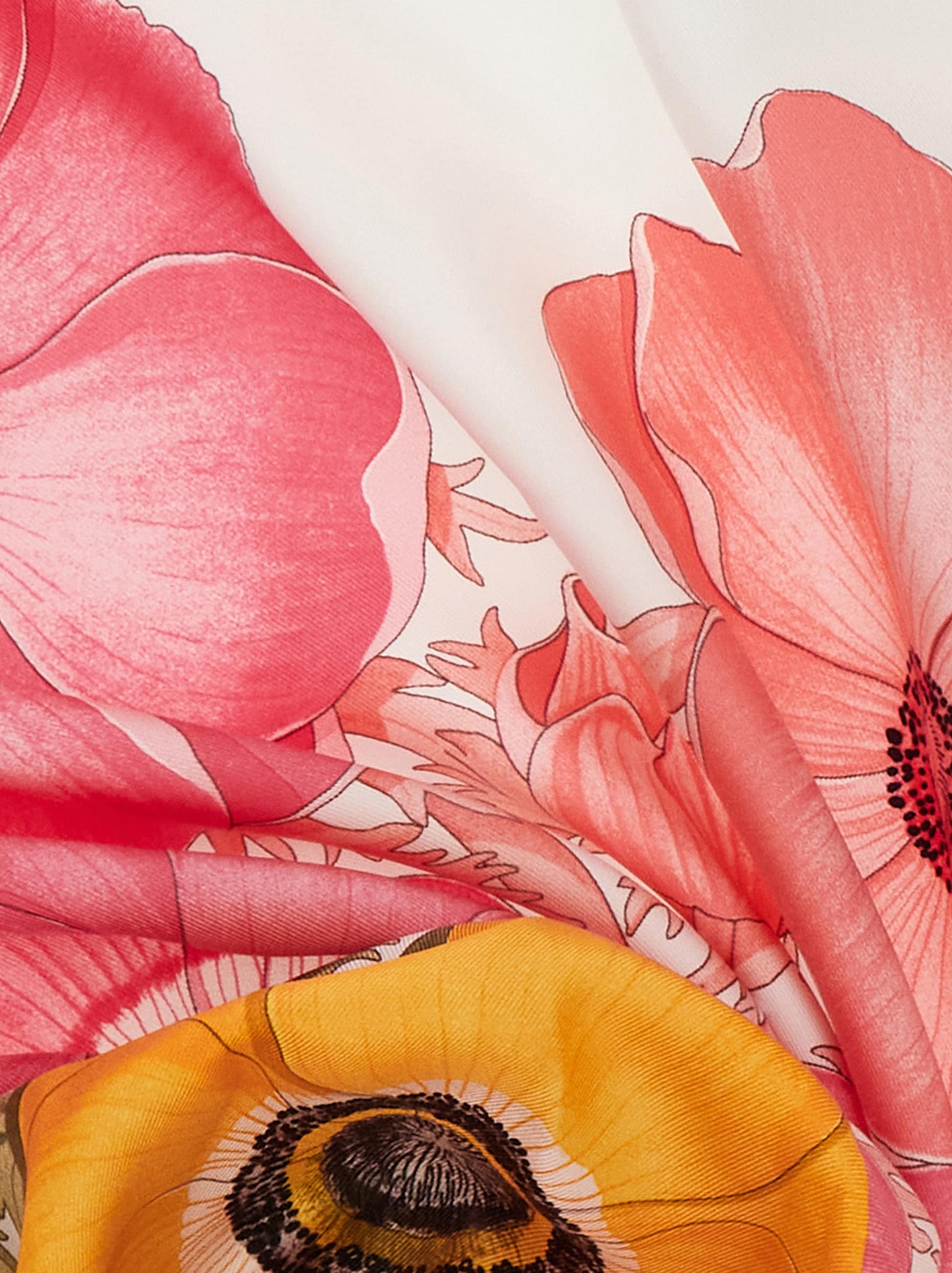 Anemone print silk foulard - Women | Ferragamo
