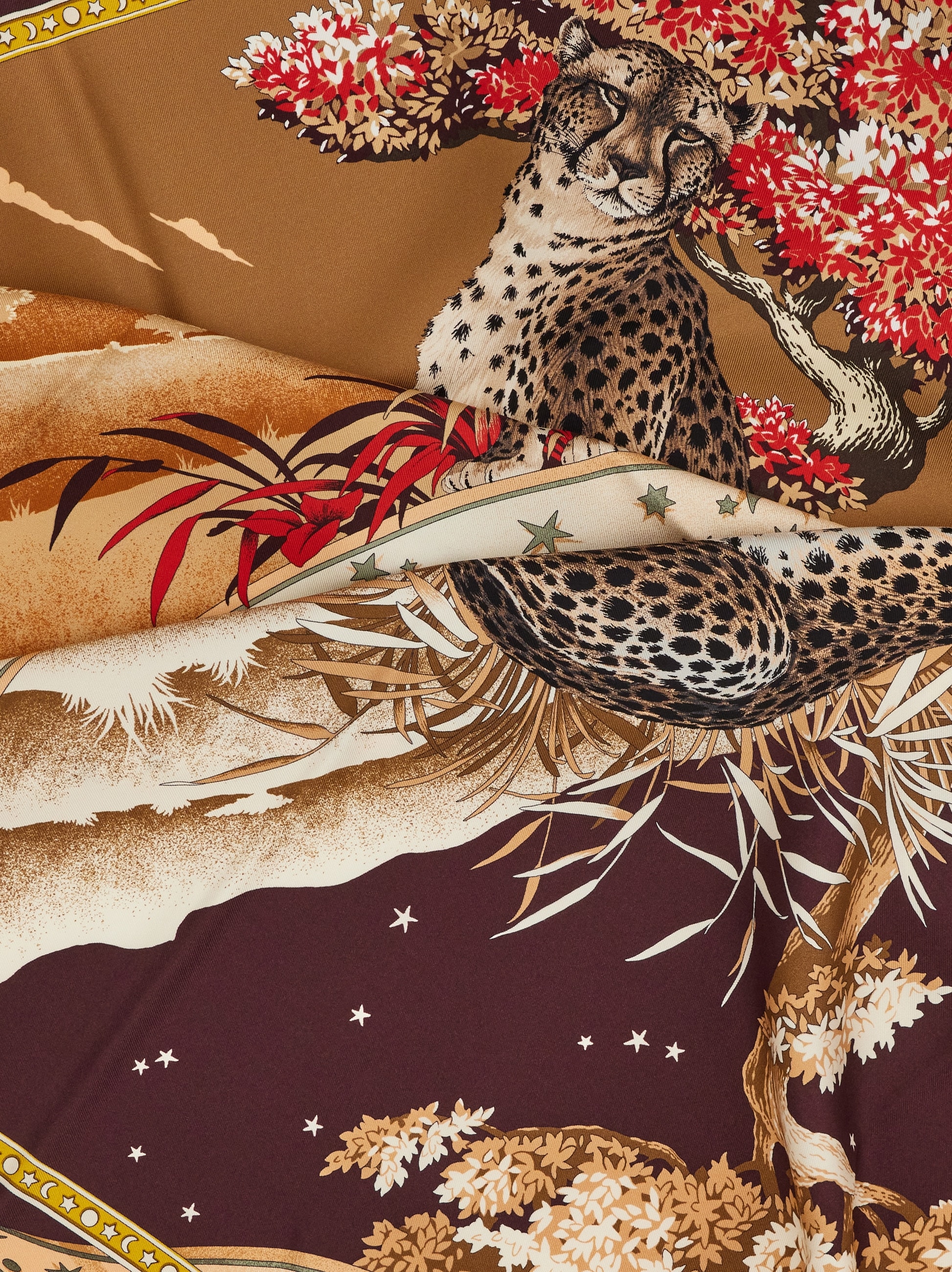 Day & Night print silk foulard - Women | Ferragamo