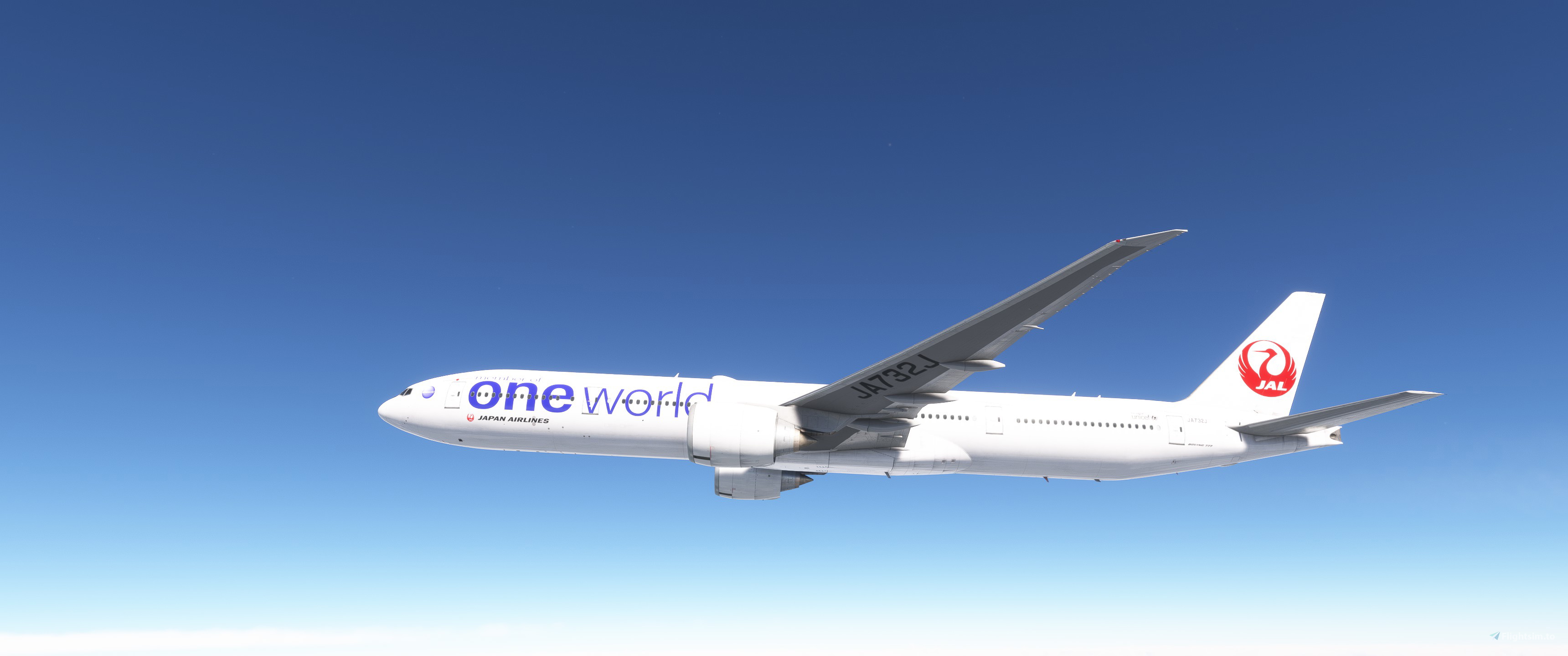 Japan Airlines B777-300ER JA732J OneWorld のために Microsoft