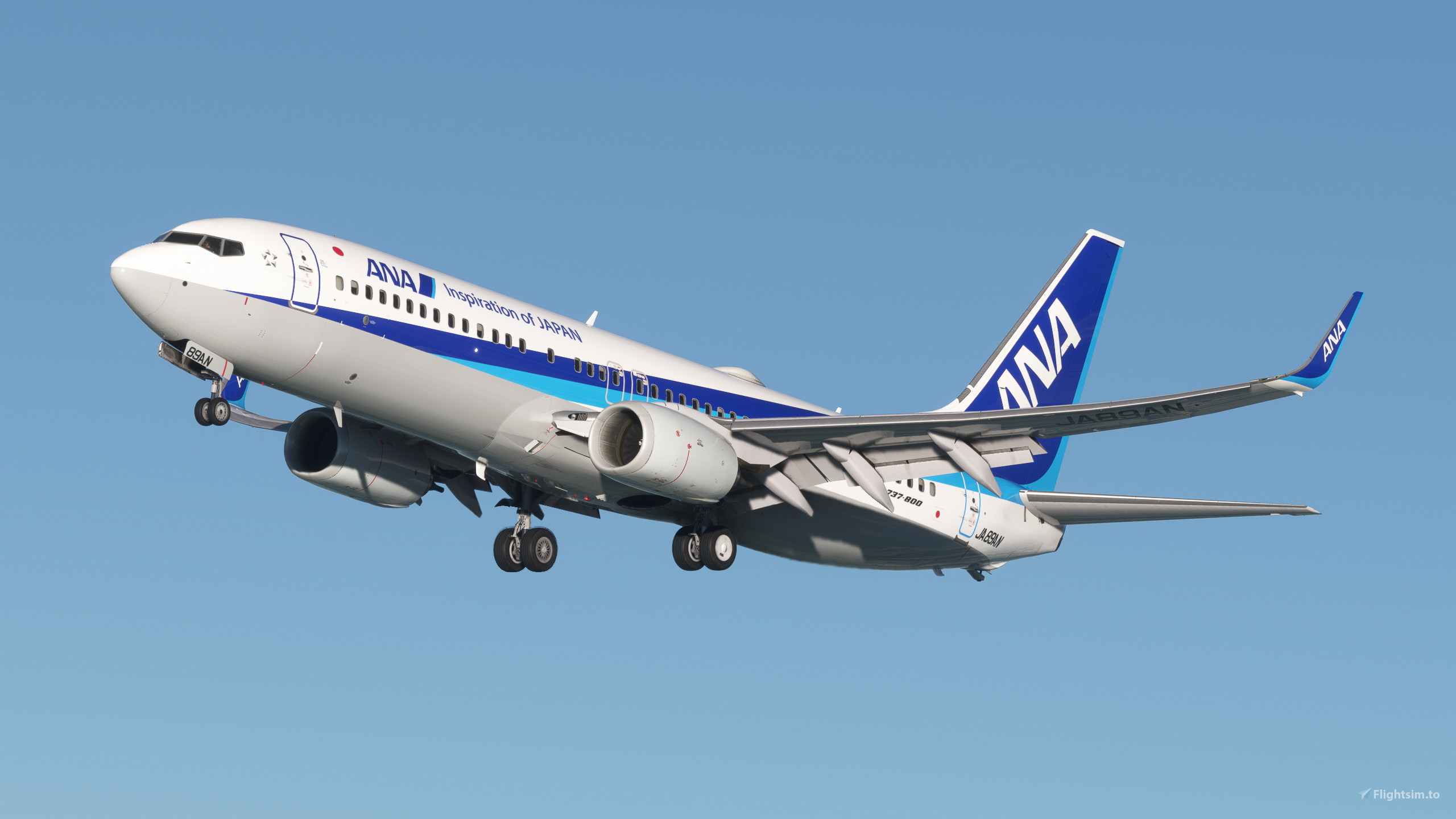 ANA Wings [JA89AN] w/Cabin PMDG B737-800 のために Microsoft Flight