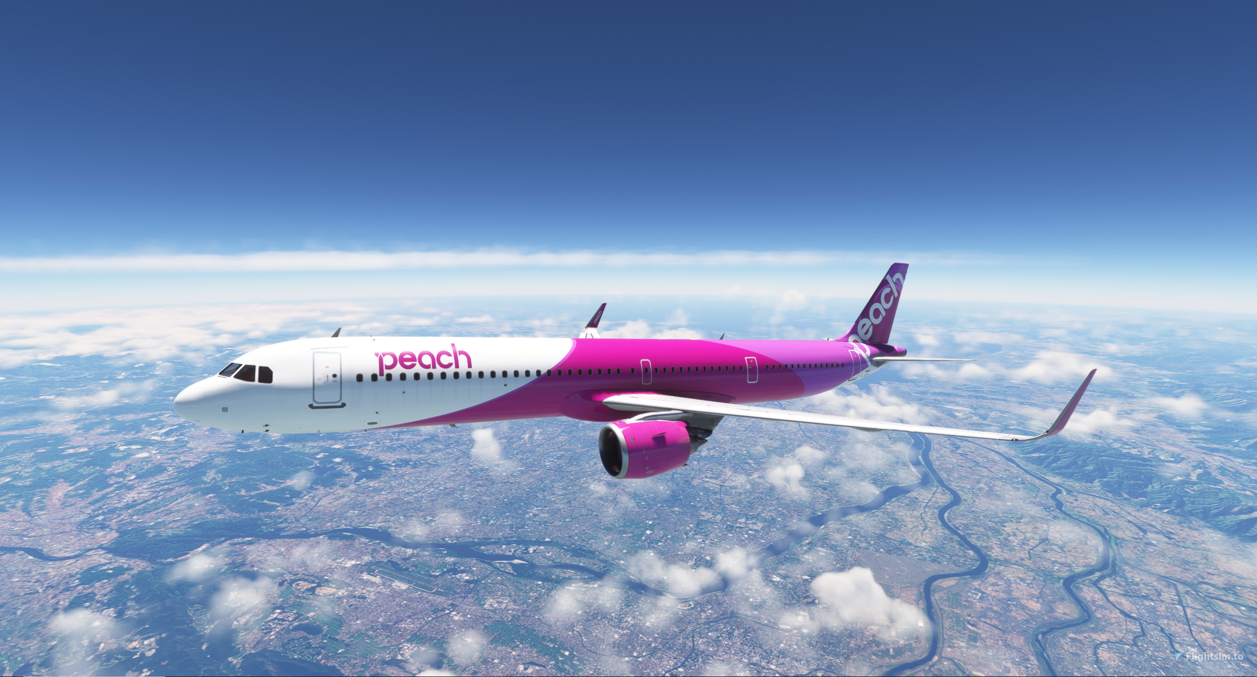 Fslabs A321neo Peach Aviation JA901P for Microsoft Flight