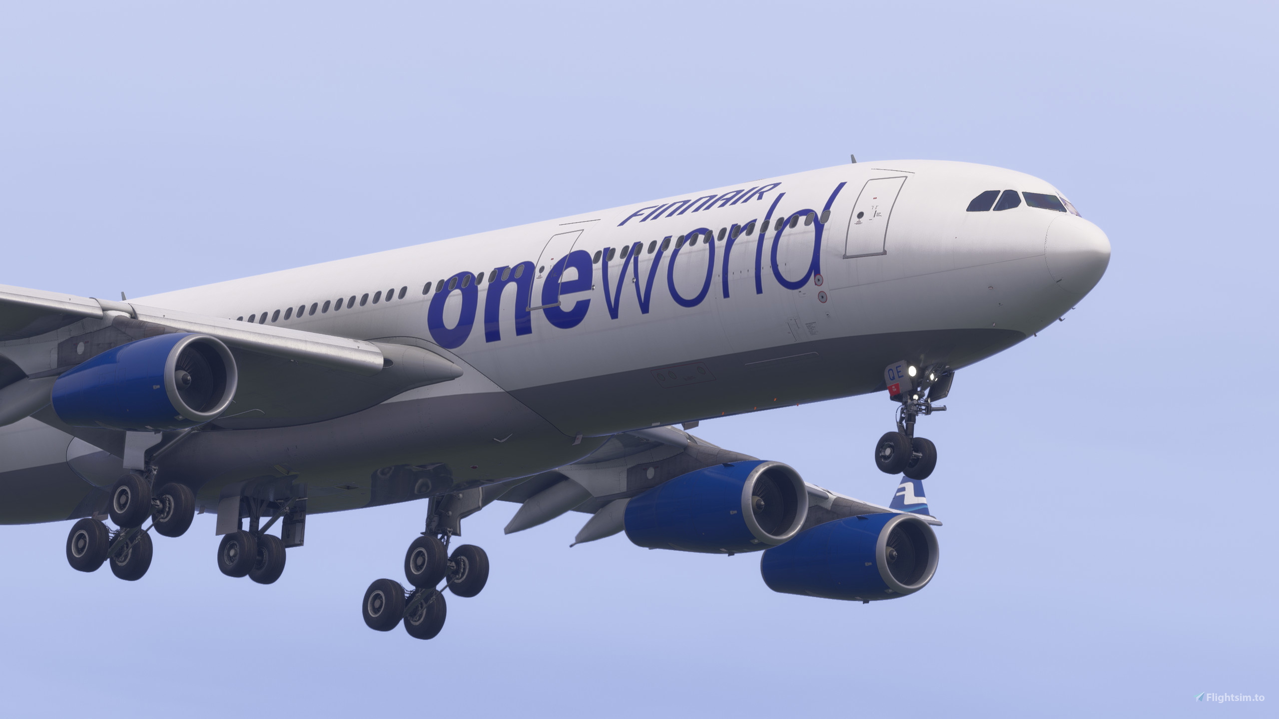 Inibuilds A340-300 — Finnair Oneworld OH-LQE (2010) for Microsoft