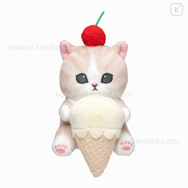Japan Mofusand Monitor Plush Toy - Cat : Ice Cream | Kawaii Limited