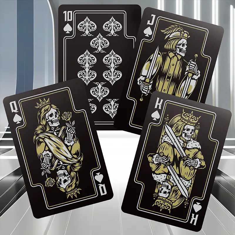 Classic Skull Corolla Black Playing Cards | Kuo Kau - Taiwan