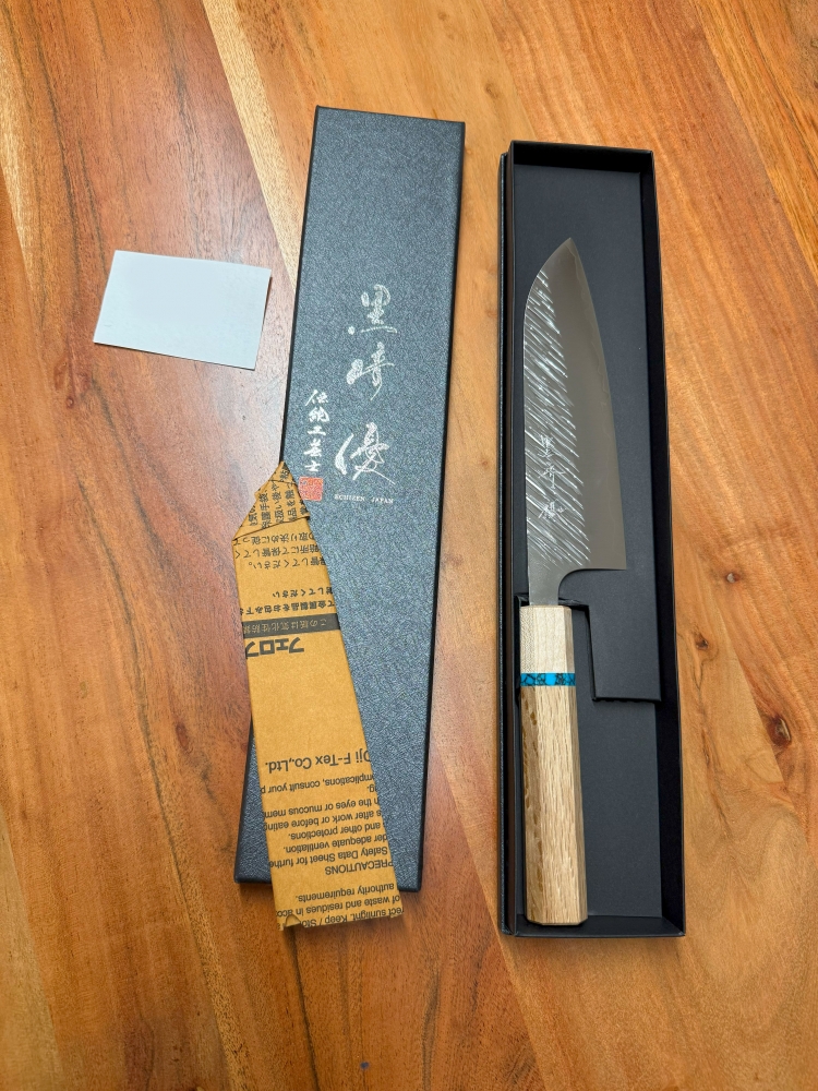 Yu Kurosaki Fujin SG2 Santoku w. special handle 170mm