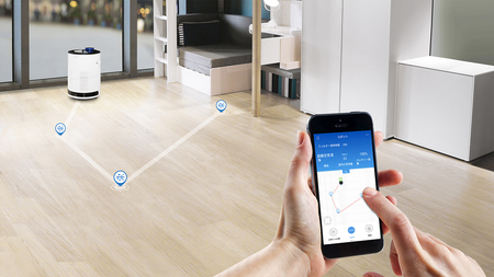 お部屋を巡回して空気をキレイにするロボット空気清浄機 ATMOBOT 650