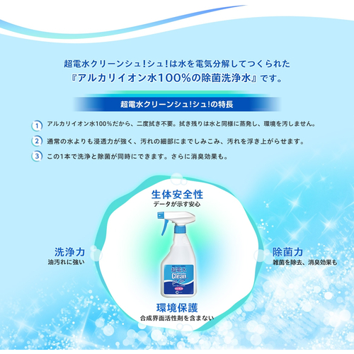 ケミコート 超電水クリーンシュシュ本体 500mL｜【ハンズネットストア】