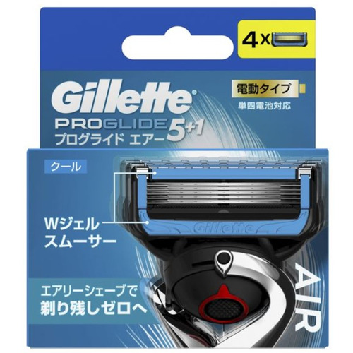 ジレット（Gillette） プログライドエアー 電動カミソリ用替刃 4個入