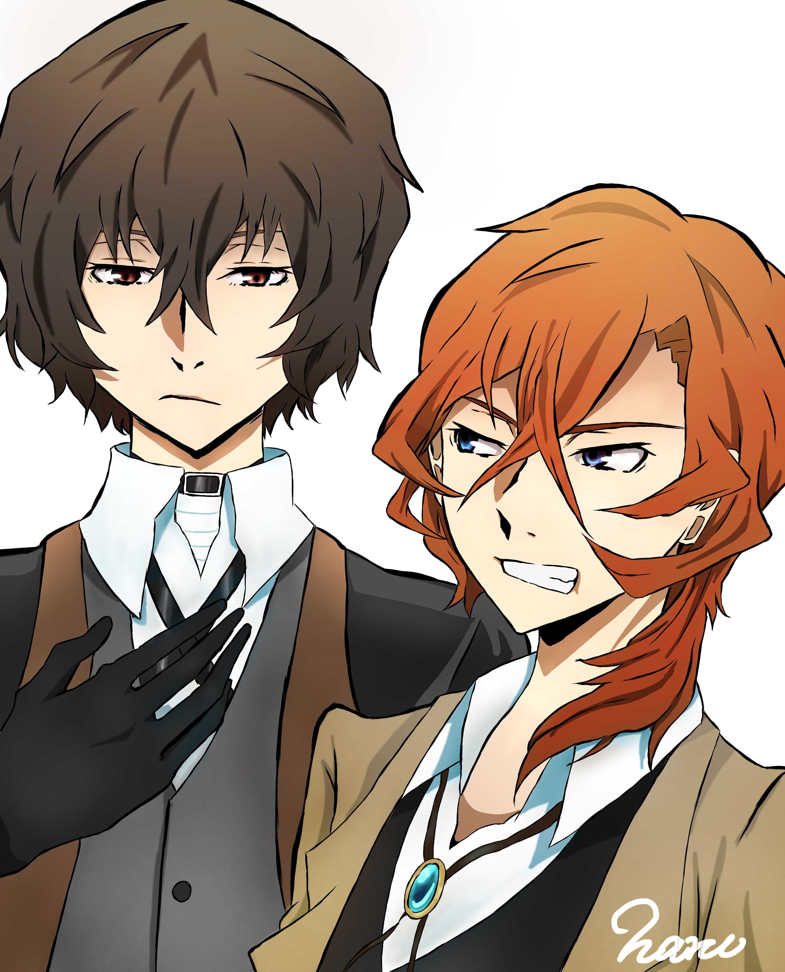 文豪ストレイドッグス」双黒 服change - ibisPaint