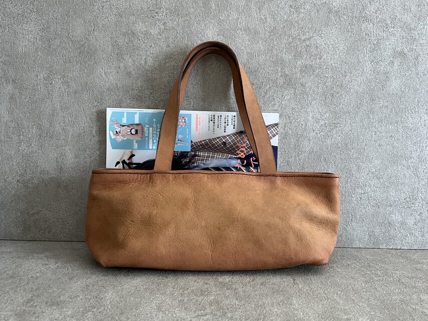 横長トートバッグ ブラウン イタリアンレザー＜C＞ | iichi 日々の
