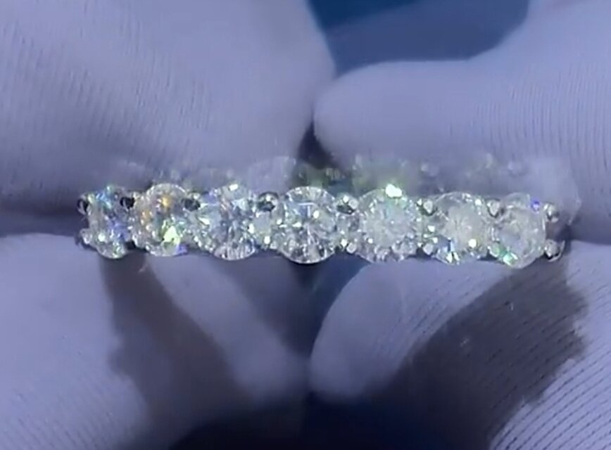 3/3.5mm フルエタニティリングモアッサナイト リング 1ct | iichi 日々