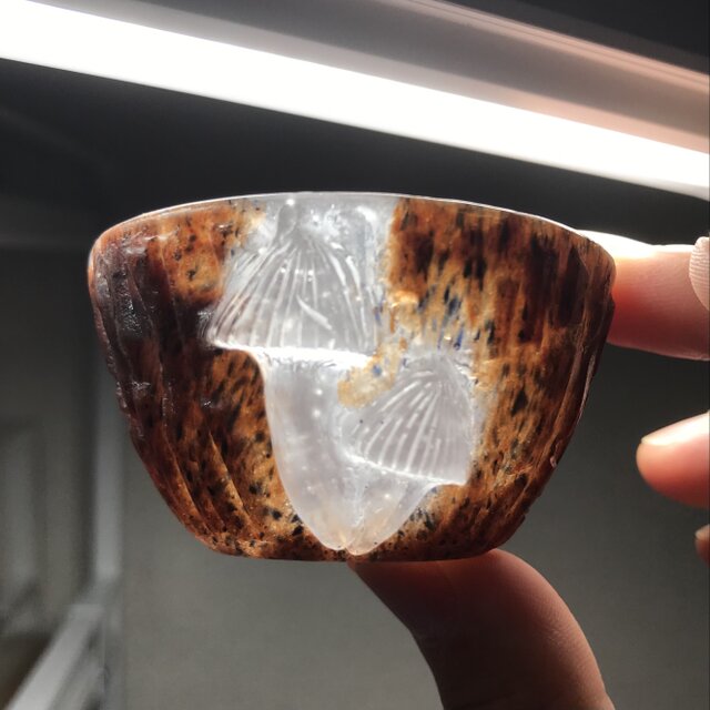 光るきのこぐい呑 ガラス作家 佐伯泰典作 | iichi 日々の暮らしを