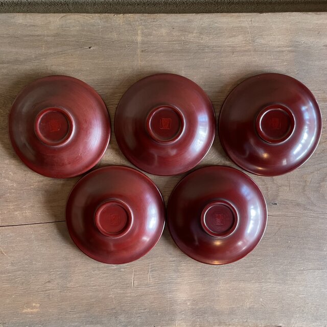 鎌倉彫 豊堂 茶托5客セット | iichi 日々の暮らしを心地よくする