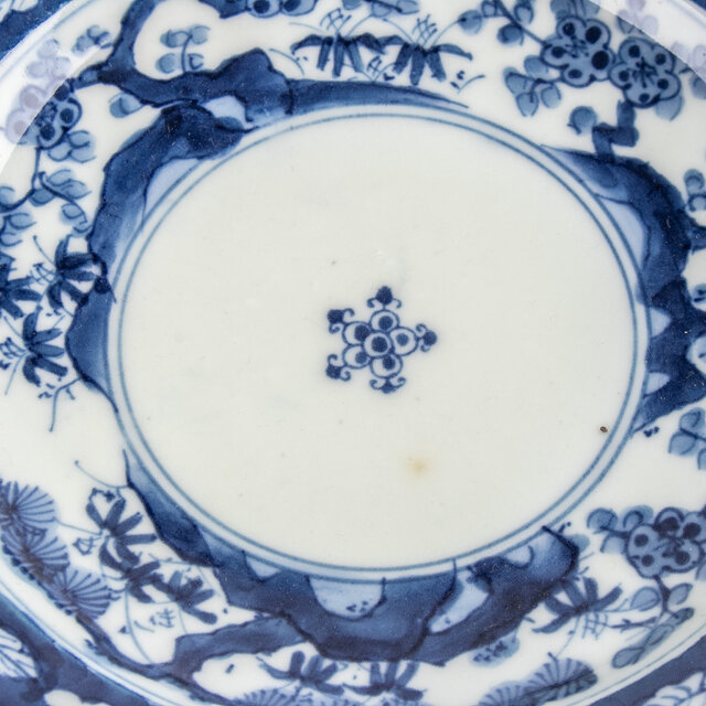 古伊万里 染付松竹梅文七寸皿 明治時代 F131-A | iichi 日々の暮らしを