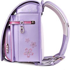 桜の柄❤️ ランドセル 新品 女の子 ラベンダー ピンク 桜 反射剤 紫
