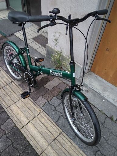 TRmini[ティアールミニ]20吋 折り畳み自転車 シングル/グリーン