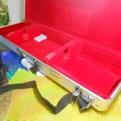 新品未使用9.500円沖縄三線専用肩紐付き一丁入アルミハードケース移動