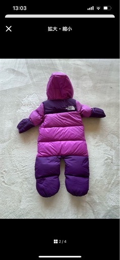 お取引中】THE NORTH FACE オールインワンダウンジャンプスーツ3-6ヶ月