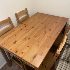 IKEA ダイニングテーブル ヨックモックの中古が安い！激安で譲ります