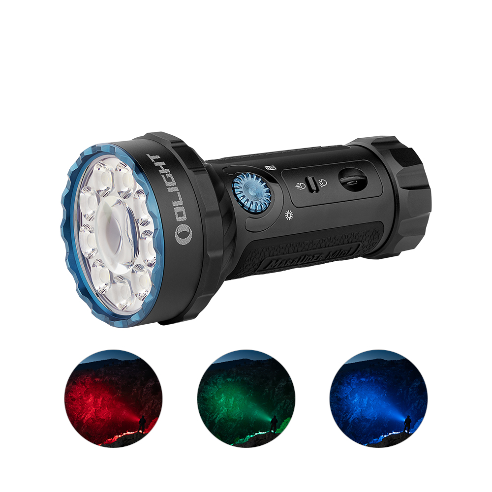 Marauder Mini 7000 Lumen LED Flashlight Dual Beam RGB Outdoor - Olight