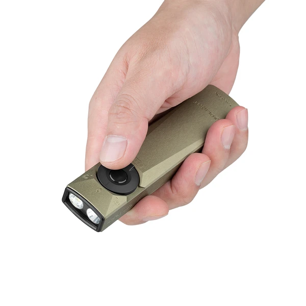 Arkfeld Ultra Flat Flashlight: O-Aluminum, Laser & UV - Olight