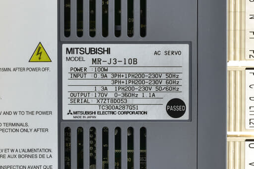 三菱 ACサーボアンプ MR-J3-10B (電源ON累積時間80988h) | 保守部品.com