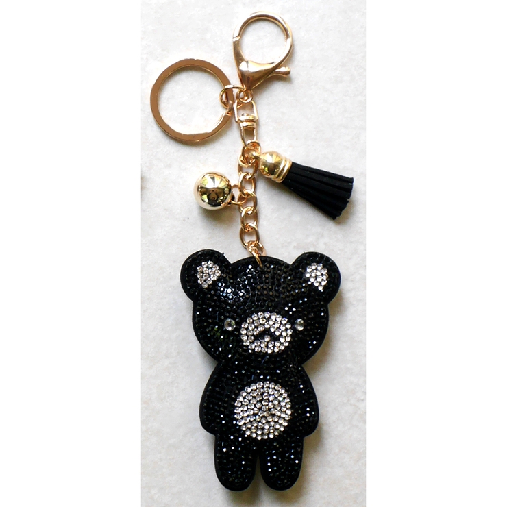 キラキラ くまちゃんキーホルダー[品番：SURA0000144]｜monamona