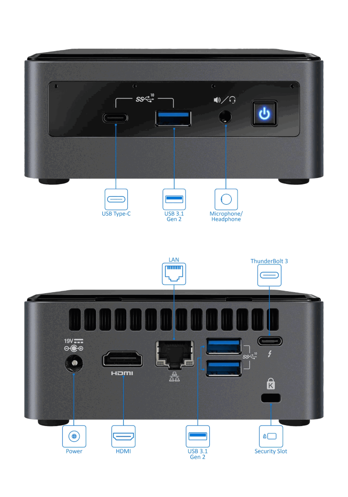 Intel NUC10i5FNH Core i5 Linux Mini-Pc | Laptopwithlinux.com