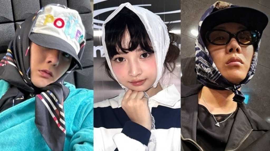 G-DRAGONの“スカーフファッション”が大流行中！韓国スターたちも続々と