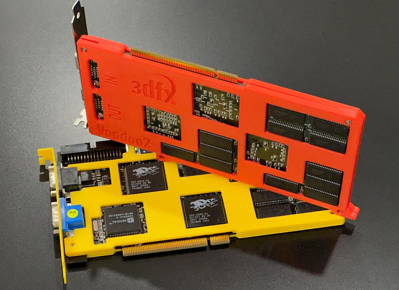 3D-Printable Armor Protects 3dfx Voodoo2 Cards, Adds a Touch of