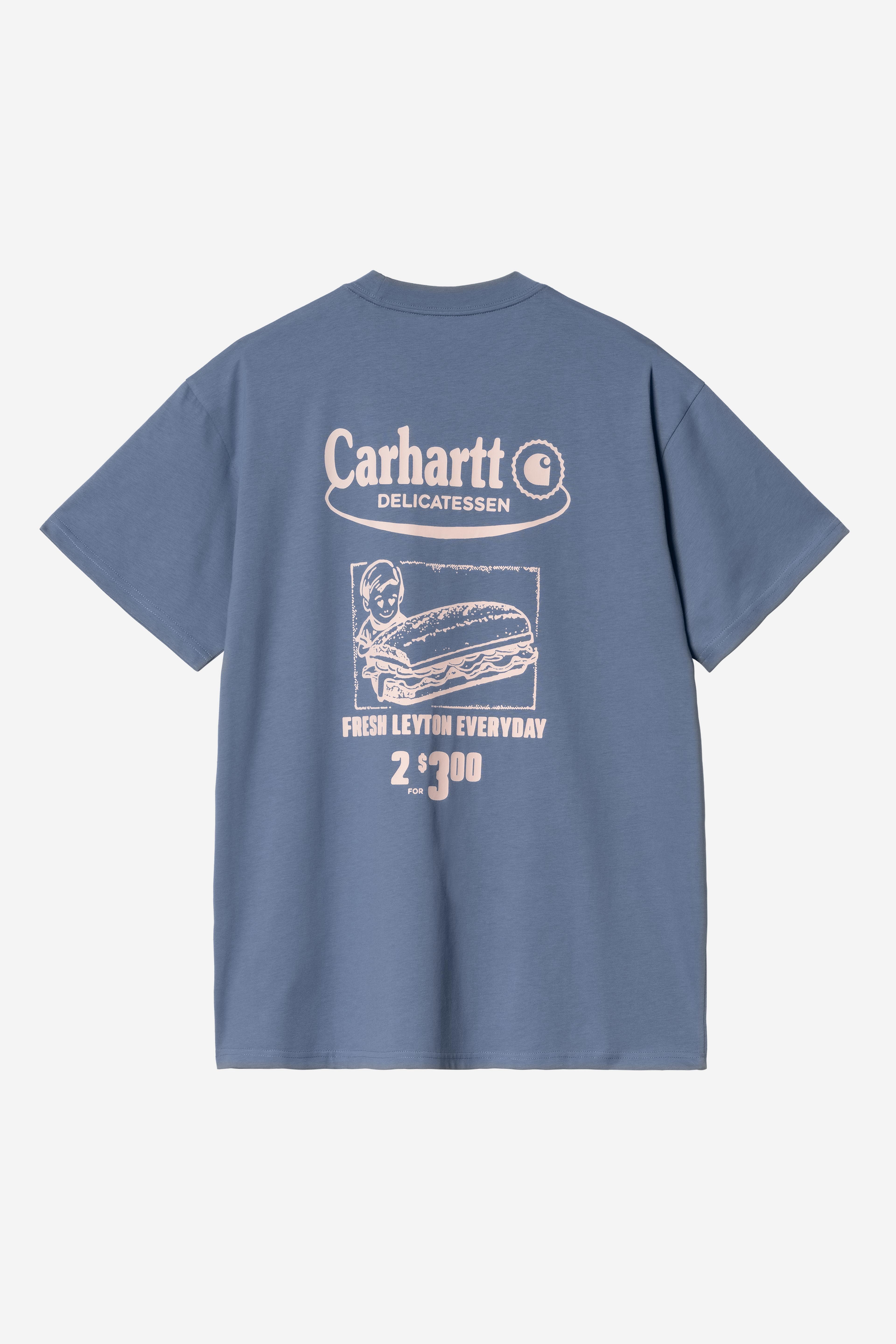 Carhartt WIP S/S Catalogue T-Shirt, Blue Iris / Air Pink