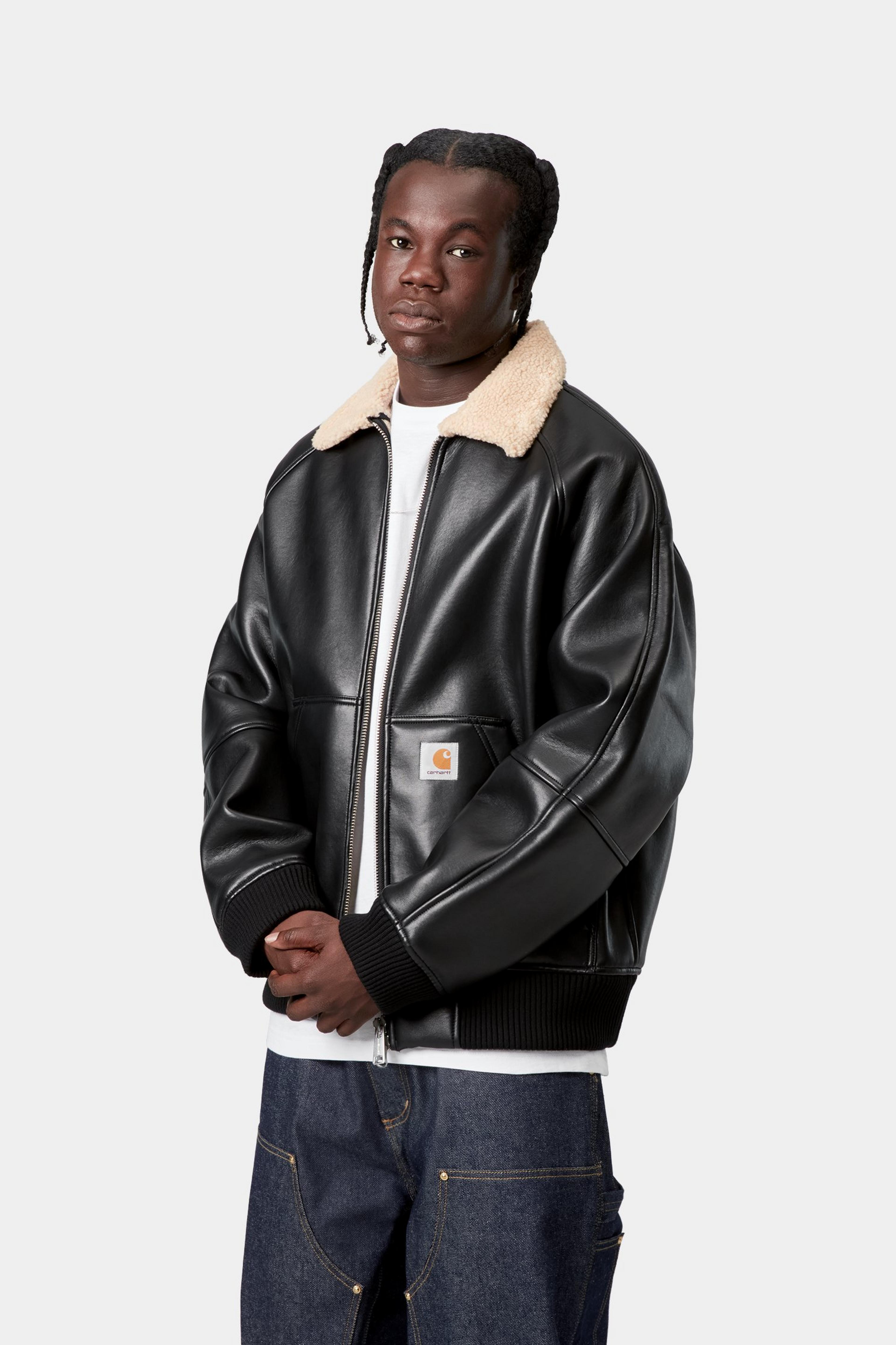Carhartt WIP Shepton Jacket, Black / Natural | Official Online Store