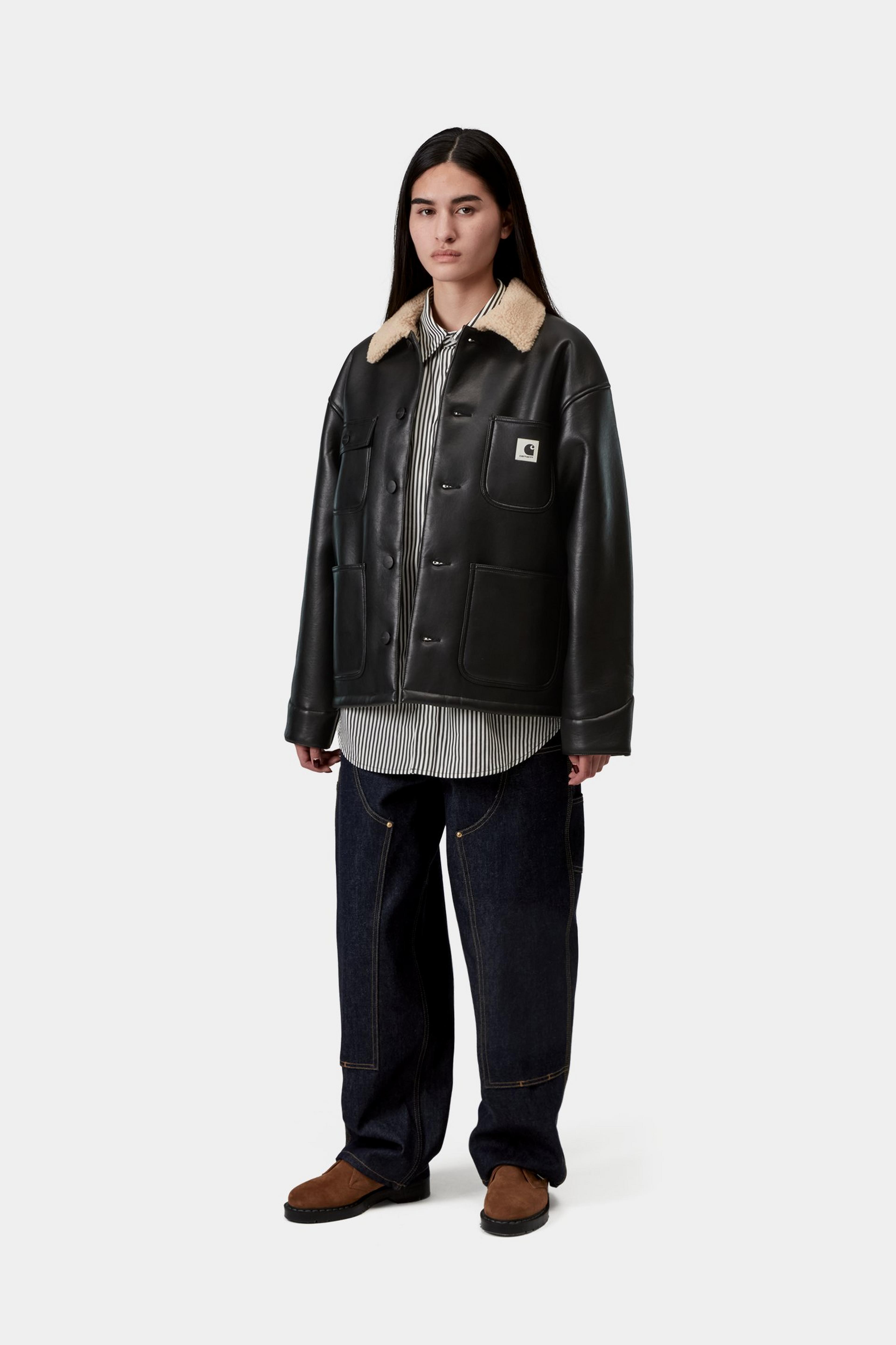 Carhartt WIP W' Shepton OG Michigan Coat, Black / Natural