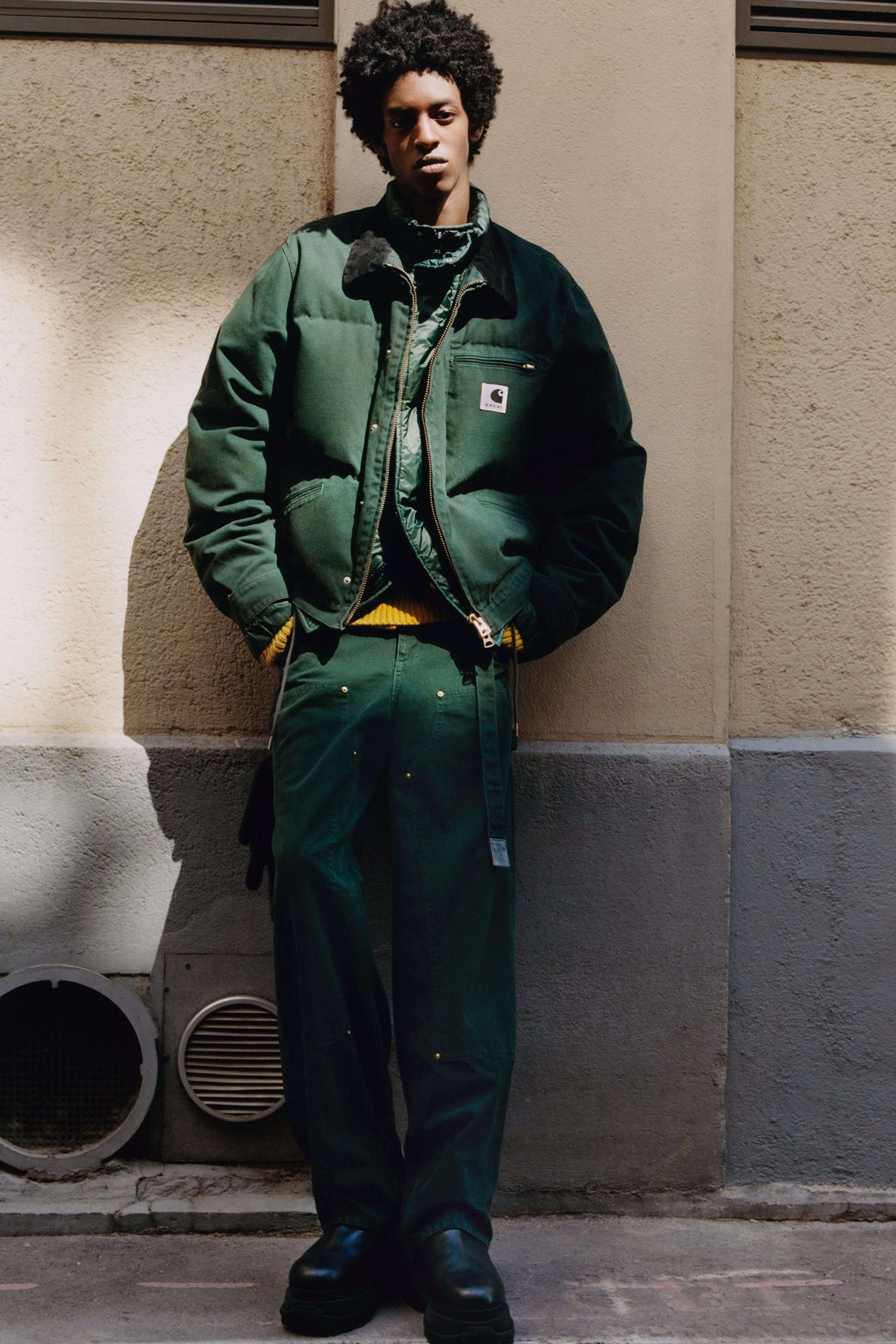 Carhartt WIP sacai x Carhartt WIP Washed Duck Puffer Jacket, Sacai