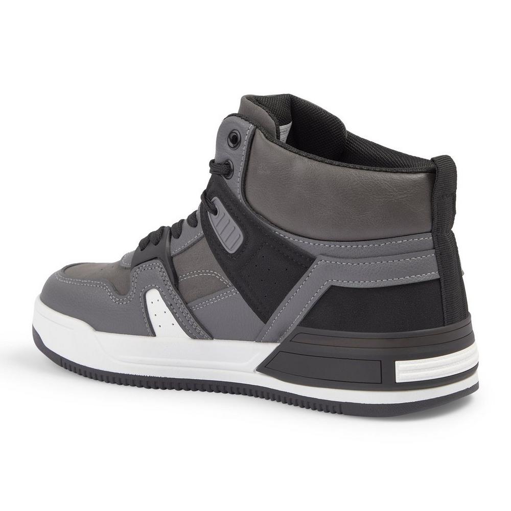 Grey Hi-top Sneakers (3231644) | UZZI