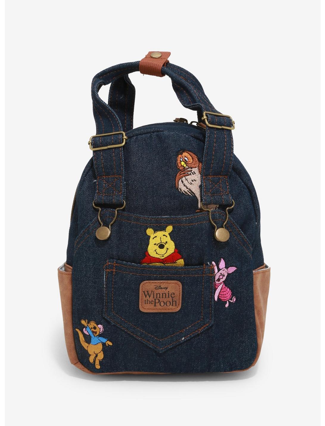 Her Universe Disney Winnie the Pooh Denim Overall Mini Backpack