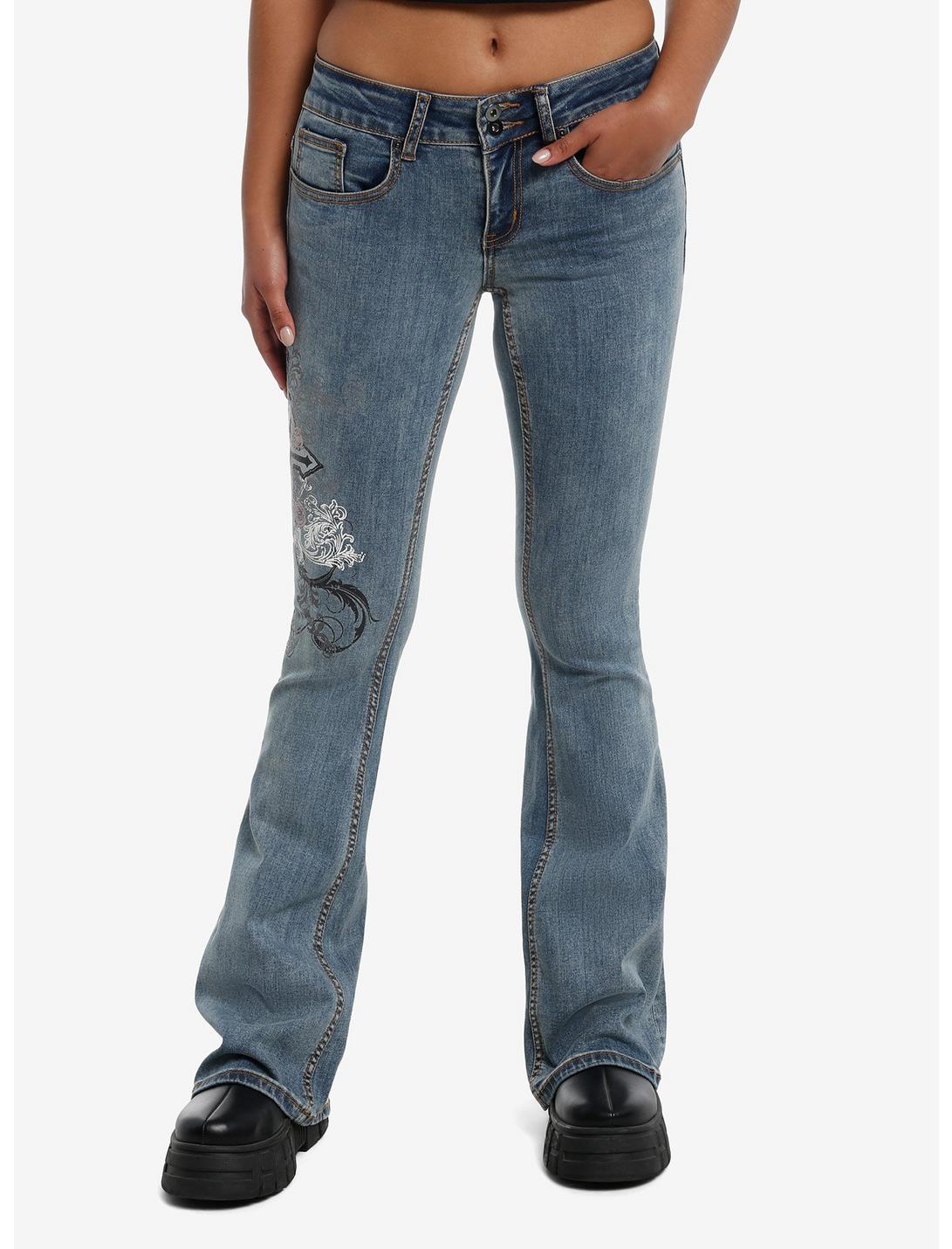 Gothic Cross Y2K Low-Rise Jeans | Hot Topic