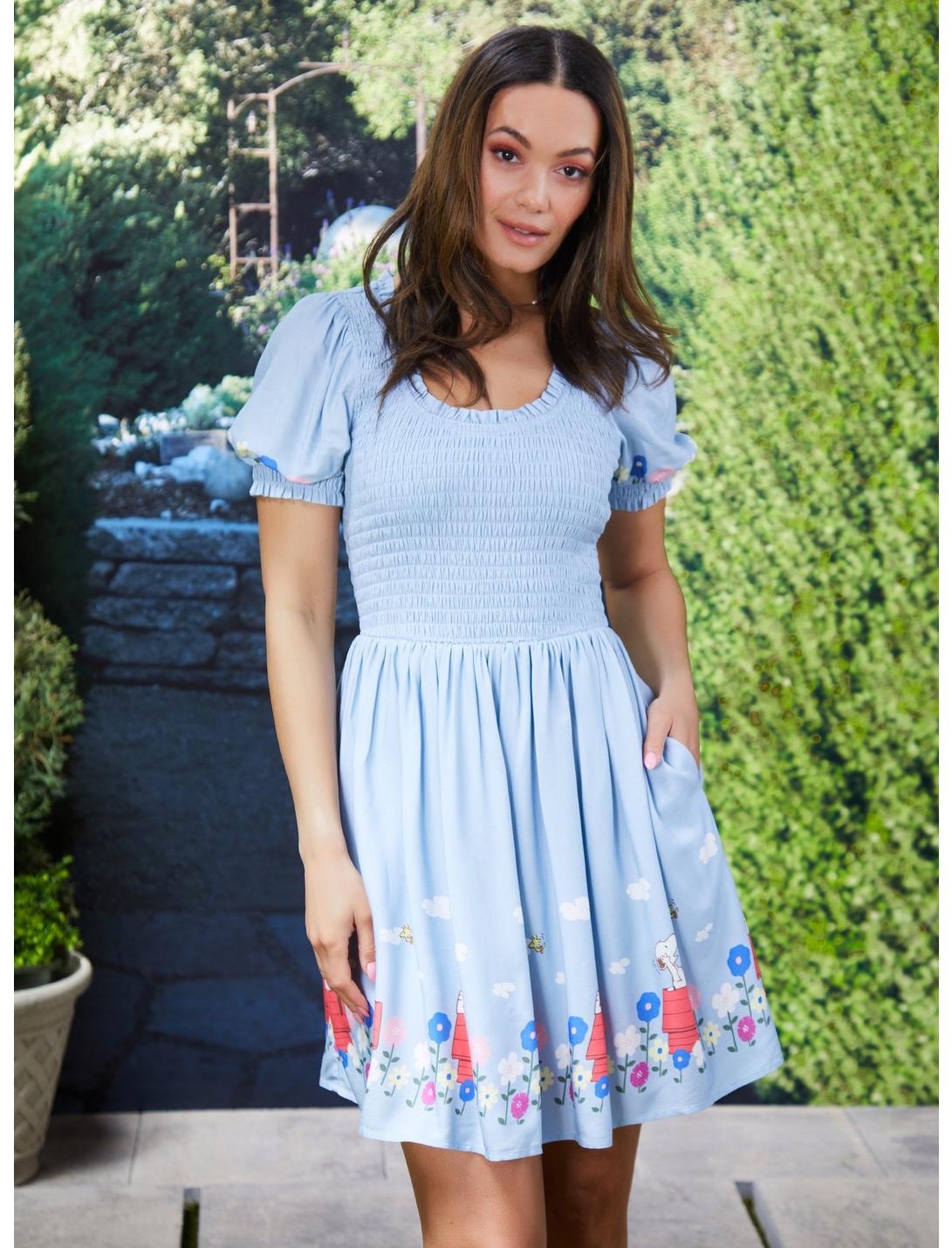 Peanuts Snoopy Floral Smock Dress - BoxLunch Exclusive | BoxLunch