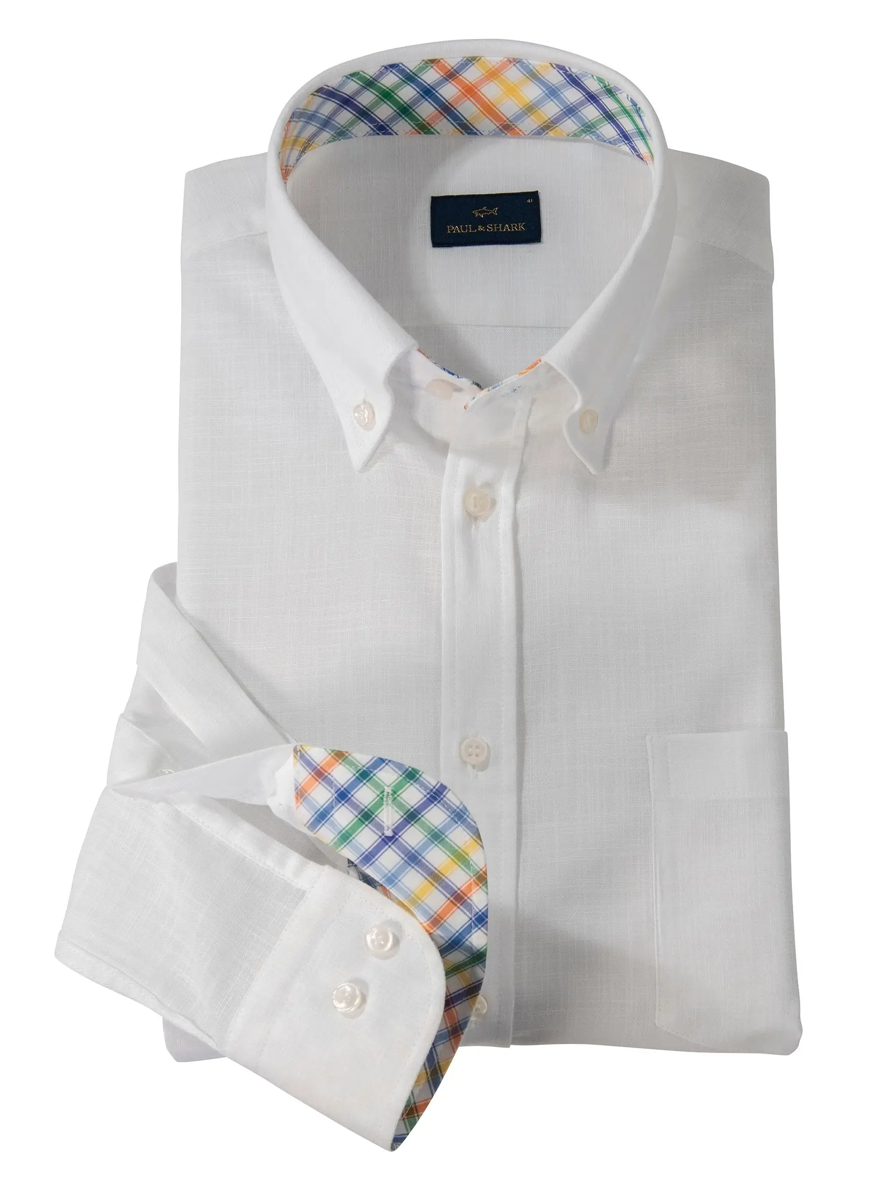 White Linen Shirt by Paul & Shark | Maus & Hoffman