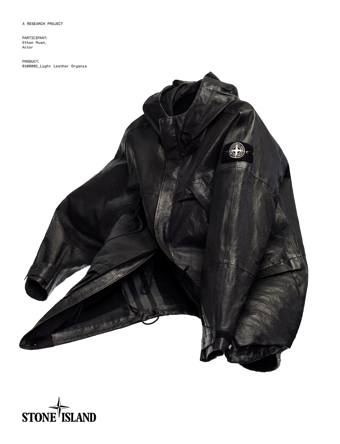 STONE ISLANDの『Light Leather Organza』