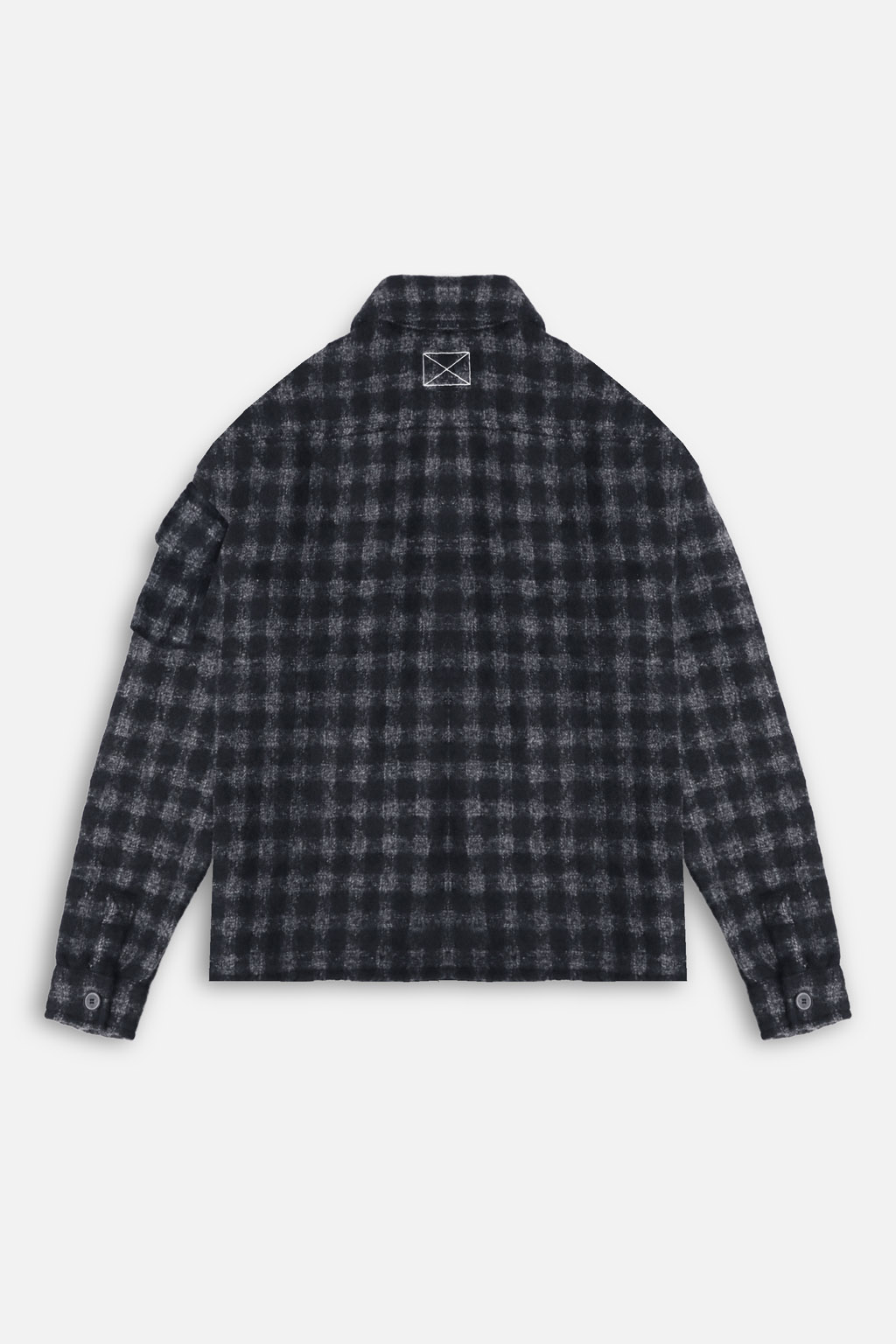 MILITARY CHECK JACKET - BLACK - MLVINCE