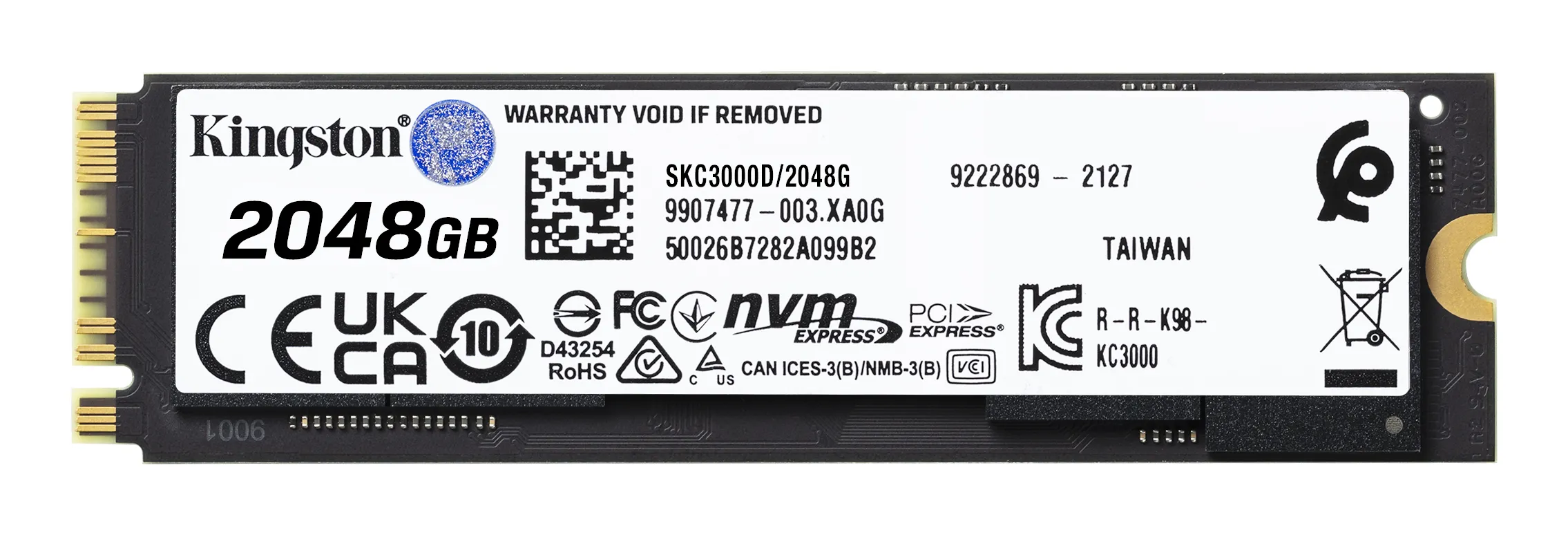 Kingston KC3000 2TB M.2 PCIe 4.0 x4 NVMe SSD - Multitronic