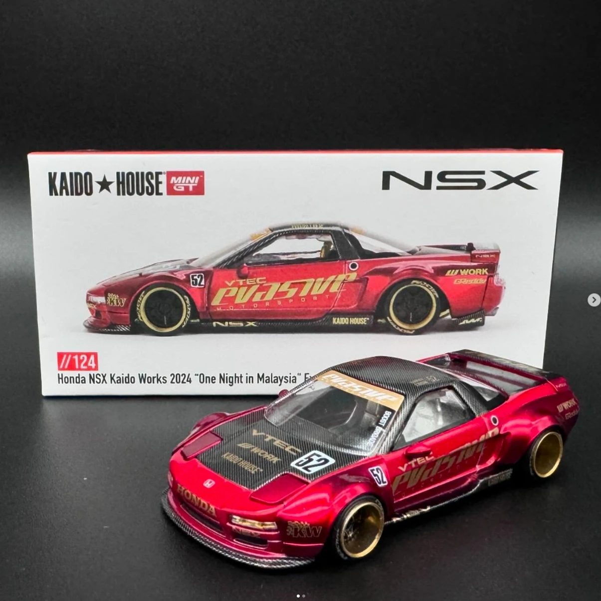 Kaido House MDX 2024 #123/ #124 Honda NSX Kaido Works V2 Red Pearl
