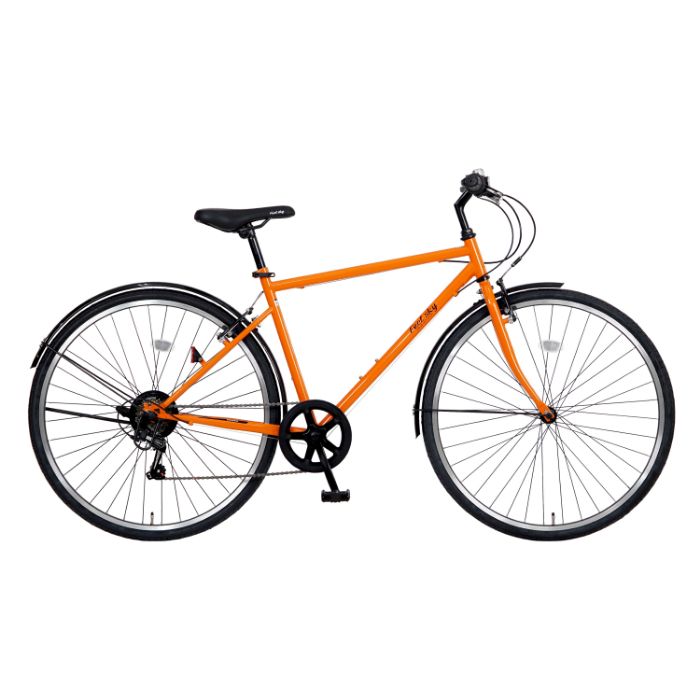 Feel sky クロスバイク 700×32C 6段 オレンジの通販｜スポーツ車