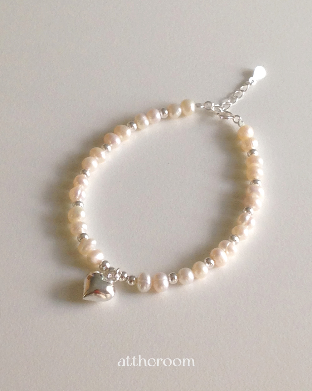シルバー925]ハート淡水パールブレスレット | ファッション通販サイト NUGU