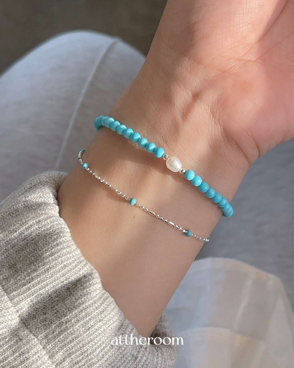 シルバー925]ターコイズシルバーブレスレット | ファッション通販