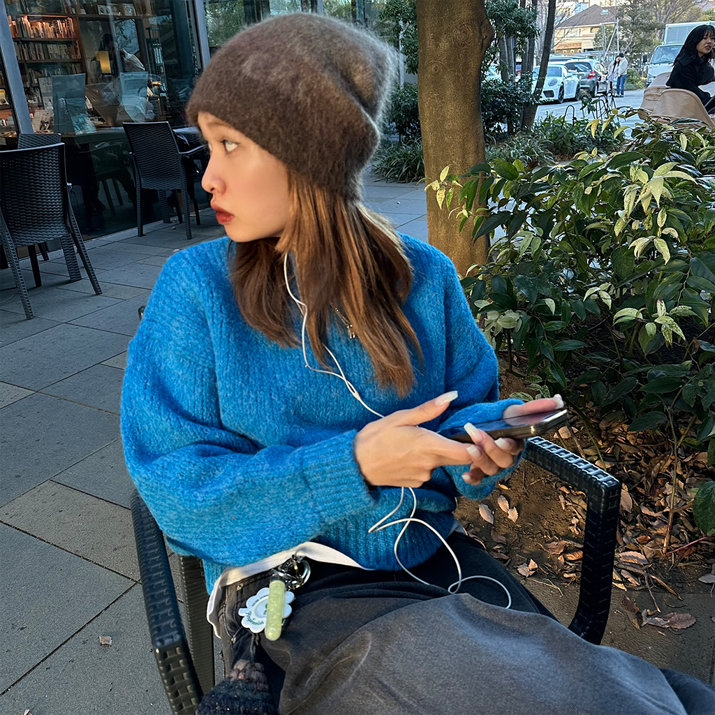 ウールアルパカラウンドニット | ファッション通販サイト NUGU